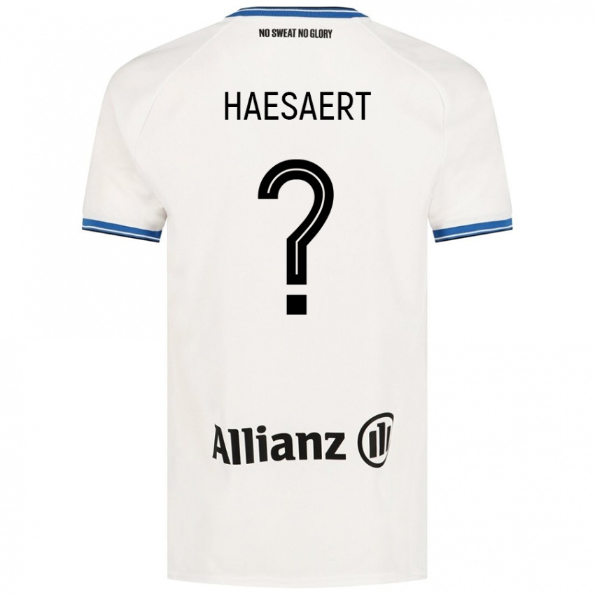 Niño Camiseta Mateo Haesaert #0 Blanco 2ª Equipación 2024/25 La Camisa