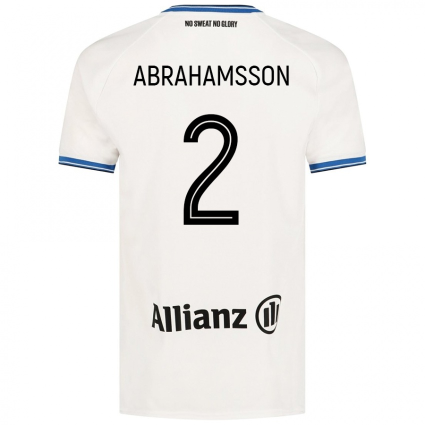 Niño Camiseta Sejde Abrahamsson #2 Blanco 2ª Equipación 2024/25 La Camisa