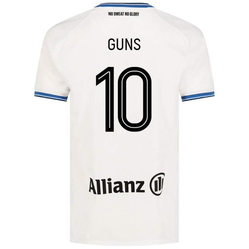 Niño Camiseta Celien Guns #10 Blanco 2ª Equipación 2024/25 La Camisa