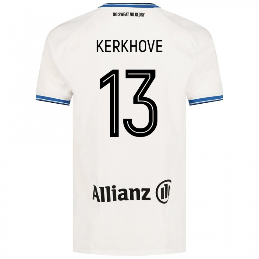 Niño Camiseta Angel Kerkhove #13 Blanco 2ª Equipación 2024/25 La Camisa