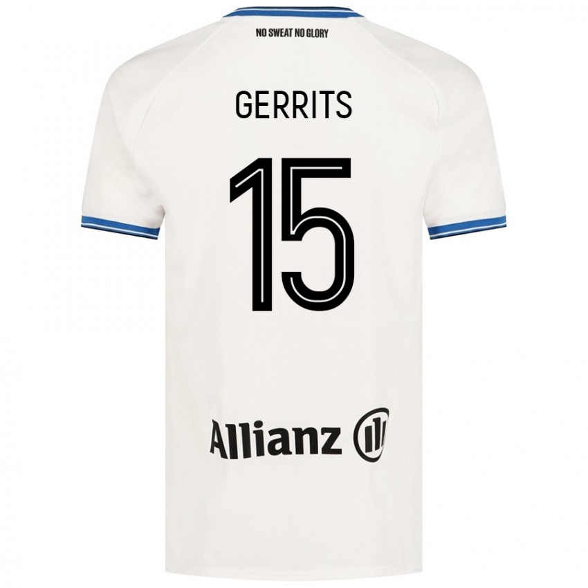 Niño Camiseta Melanie Gerrits #15 Blanco 2ª Equipación 2024/25 La Camisa