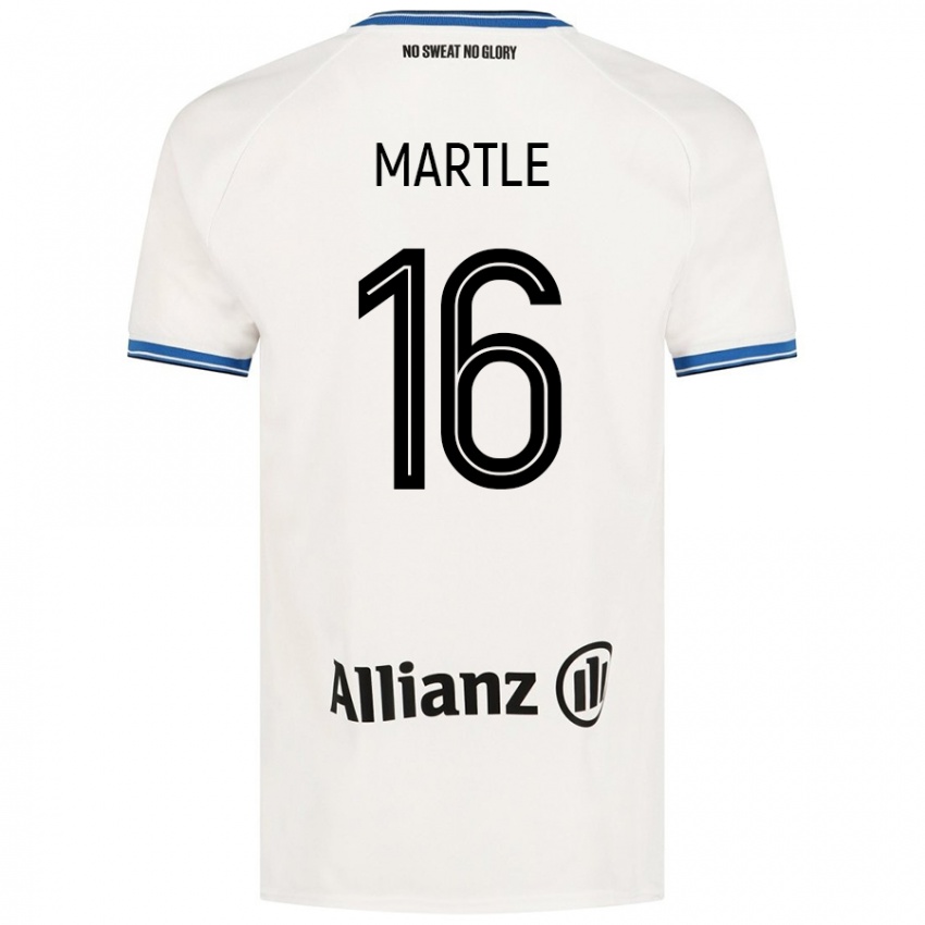 Niño Camiseta Margaux Martlé #16 Blanco 2ª Equipación 2024/25 La Camisa