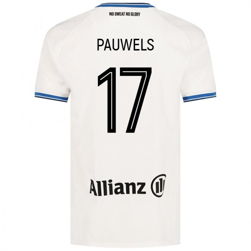 Niño Camiseta Fleur Pauwels #17 Blanco 2ª Equipación 2024/25 La Camisa