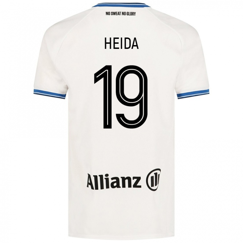 Niño Camiseta Jade Heida #19 Blanco 2ª Equipación 2024/25 La Camisa