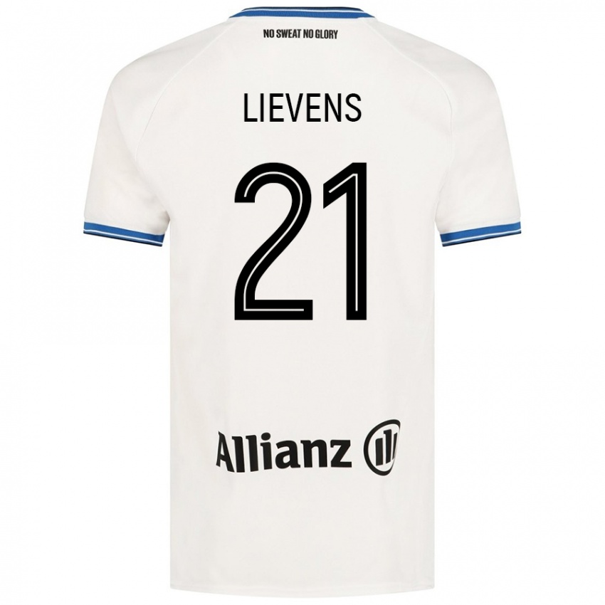 Niño Camiseta Caitlin Lievens #21 Blanco 2ª Equipación 2024/25 La Camisa