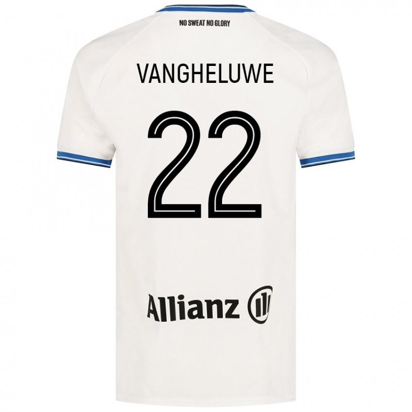 Niño Camiseta Jody Vangheluwe #22 Blanco 2ª Equipación 2024/25 La Camisa