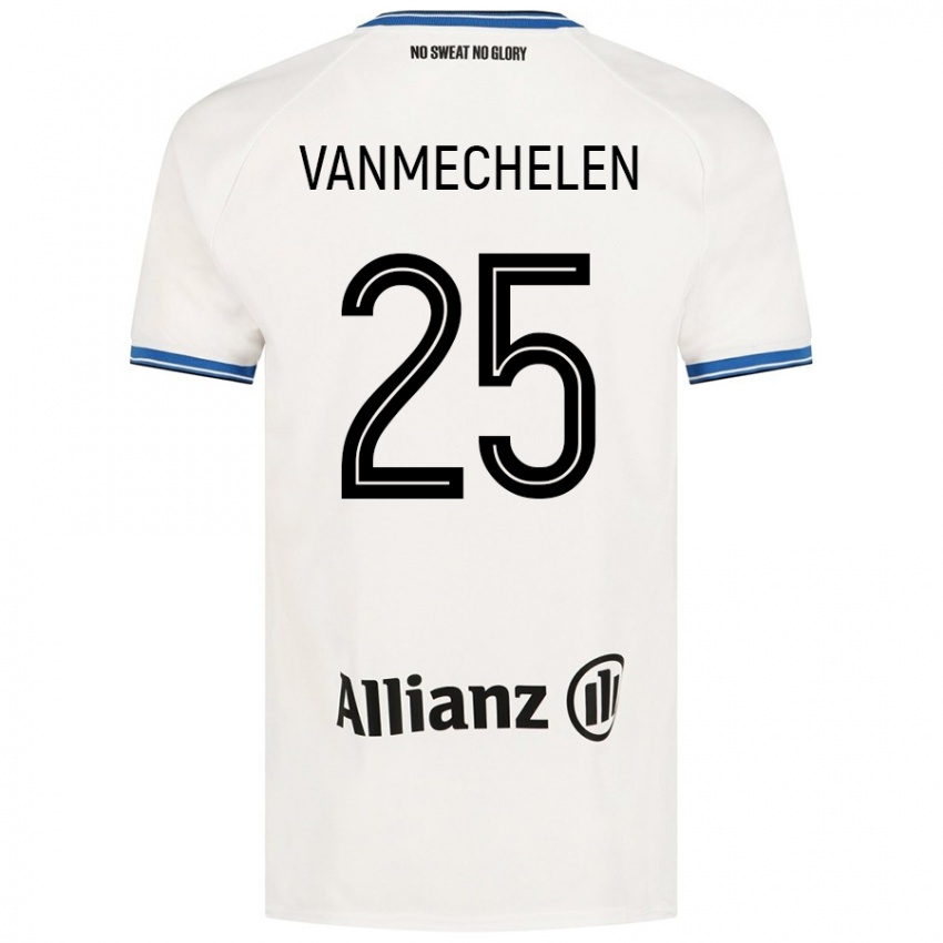 Niño Camiseta Davinia Vanmechelen #25 Blanco 2ª Equipación 2024/25 La Camisa