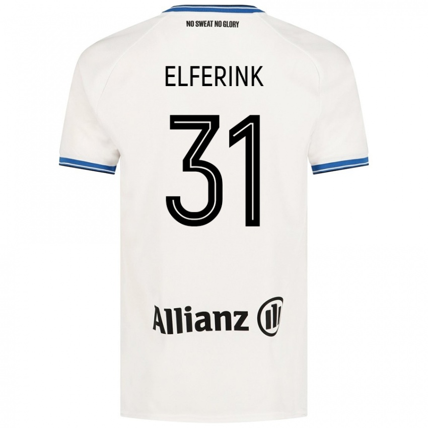 Niño Camiseta Marie Elferink #31 Blanco 2ª Equipación 2024/25 La Camisa