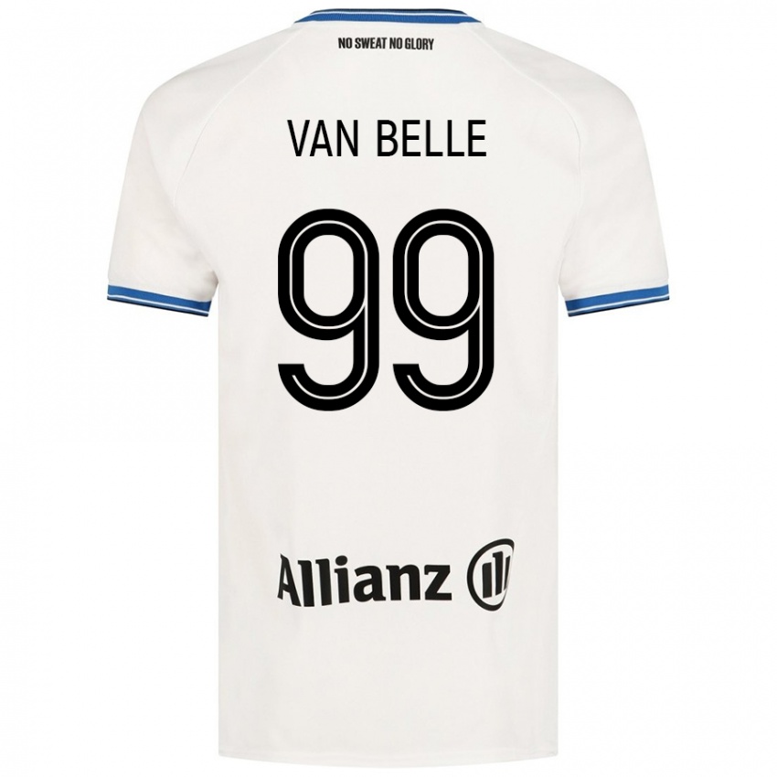 Niño Camiseta Lyndsey Van Belle #99 Blanco 2ª Equipación 2024/25 La Camisa