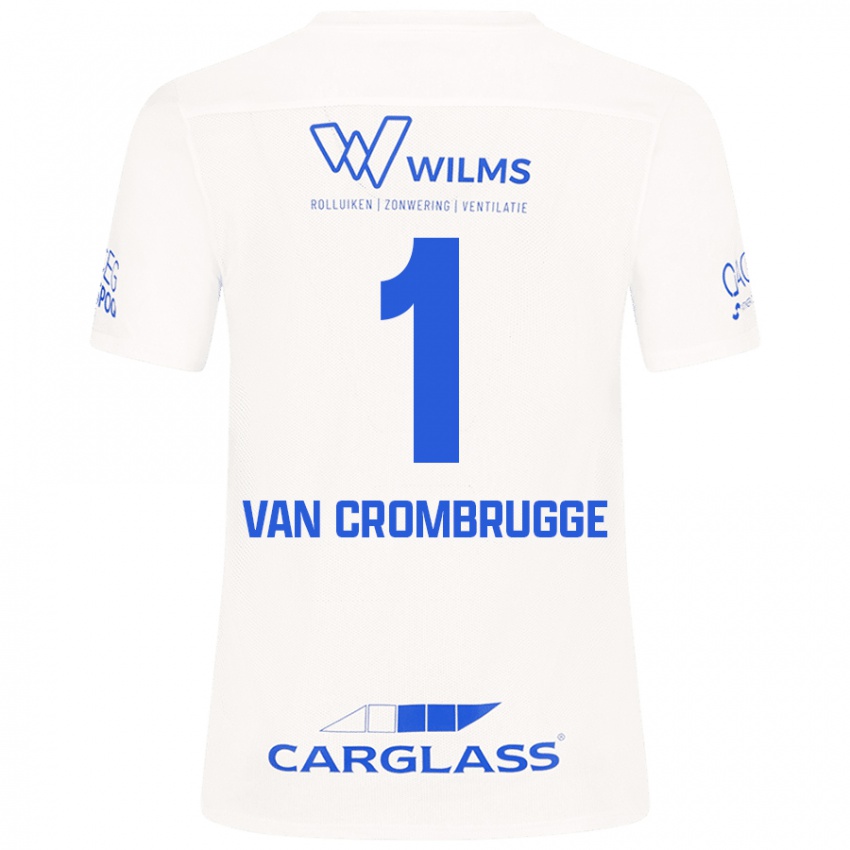 Niño Camiseta Hendrik Van Crombrugge #1 Blanco 2ª Equipación 2024/25 La Camisa