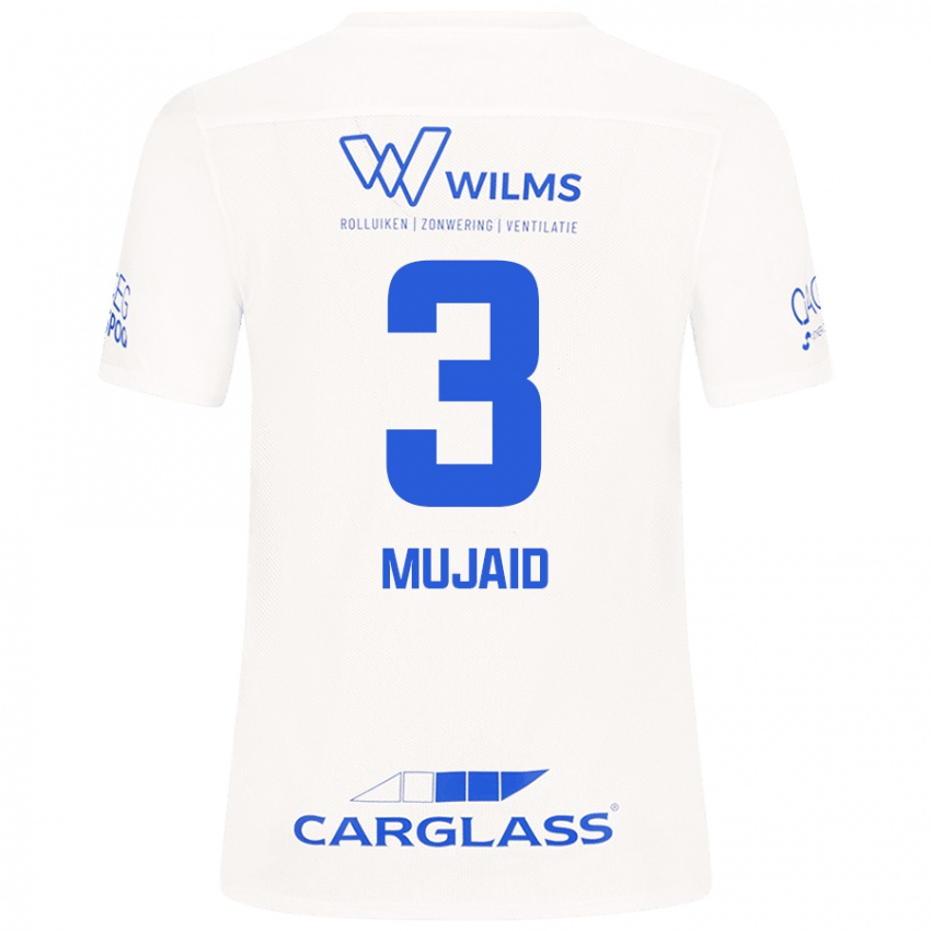 Niño Camiseta Mujaid Sadick #3 Blanco 2ª Equipación 2024/25 La Camisa