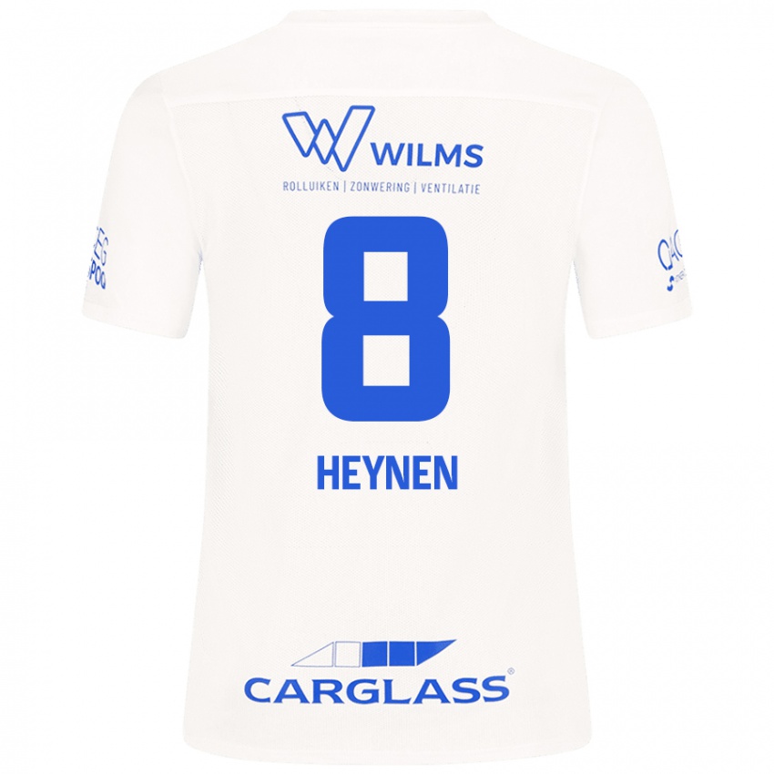 Niño Camiseta Bryan Heynen #8 Blanco 2ª Equipación 2024/25 La Camisa