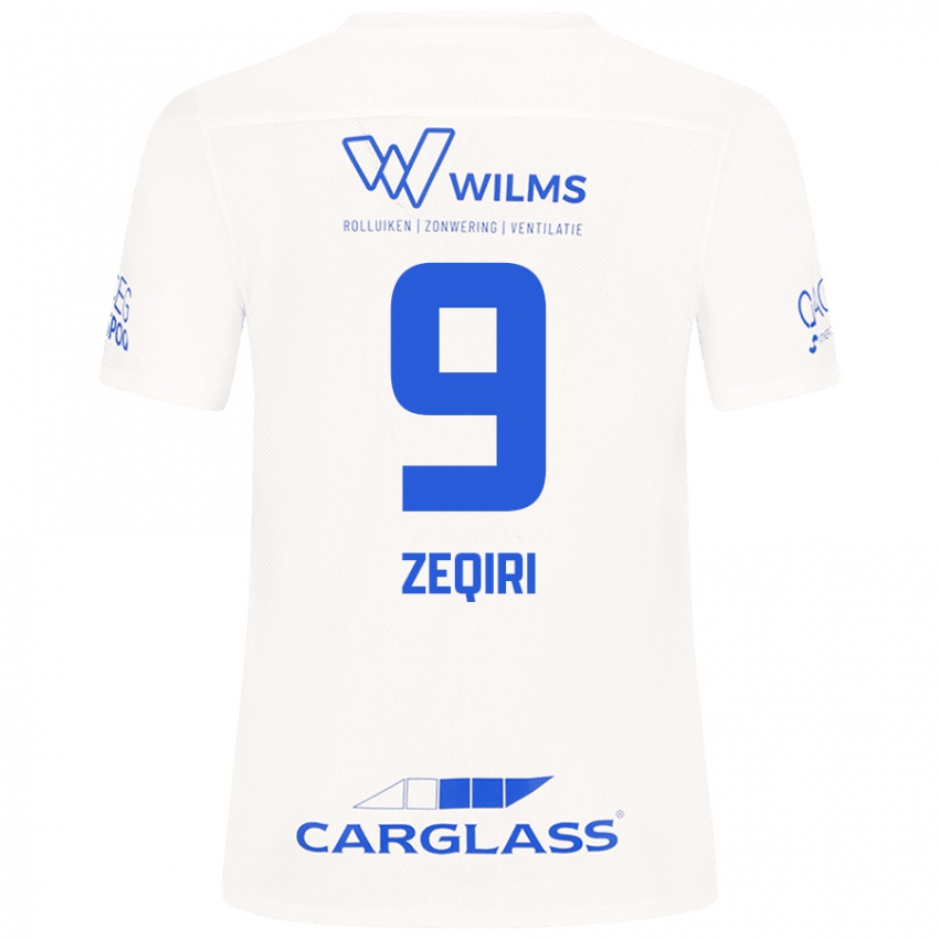 Niño Camiseta Andi Zeqiri #9 Blanco 2ª Equipación 2024/25 La Camisa