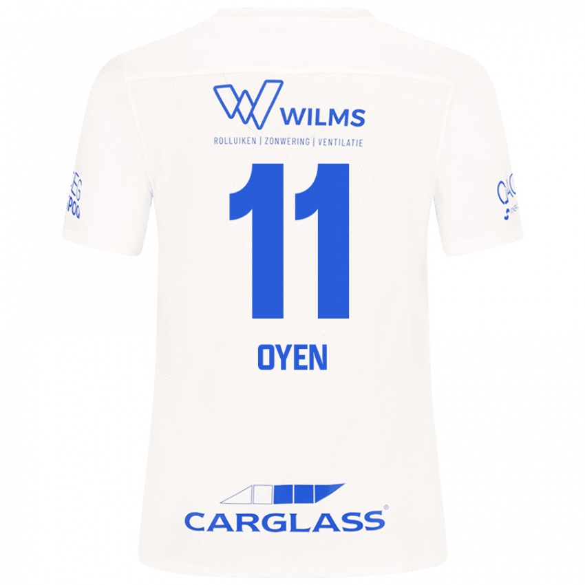 Niño Camiseta Luca Oyen #11 Blanco 2ª Equipación 2024/25 La Camisa