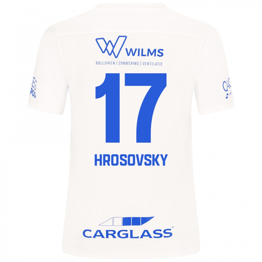 Niño Camiseta Patrik Hrosovsky #17 Blanco 2ª Equipación 2024/25 La Camisa