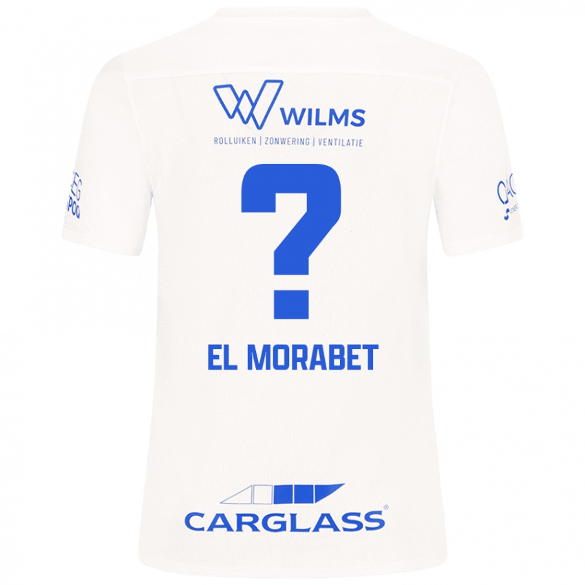 Niño Camiseta Sami El Morabet #0 Blanco 2ª Equipación 2024/25 La Camisa