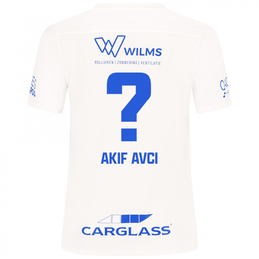 Niño Camiseta Muhammed Akif Avcı #0 Blanco 2ª Equipación 2024/25 La Camisa