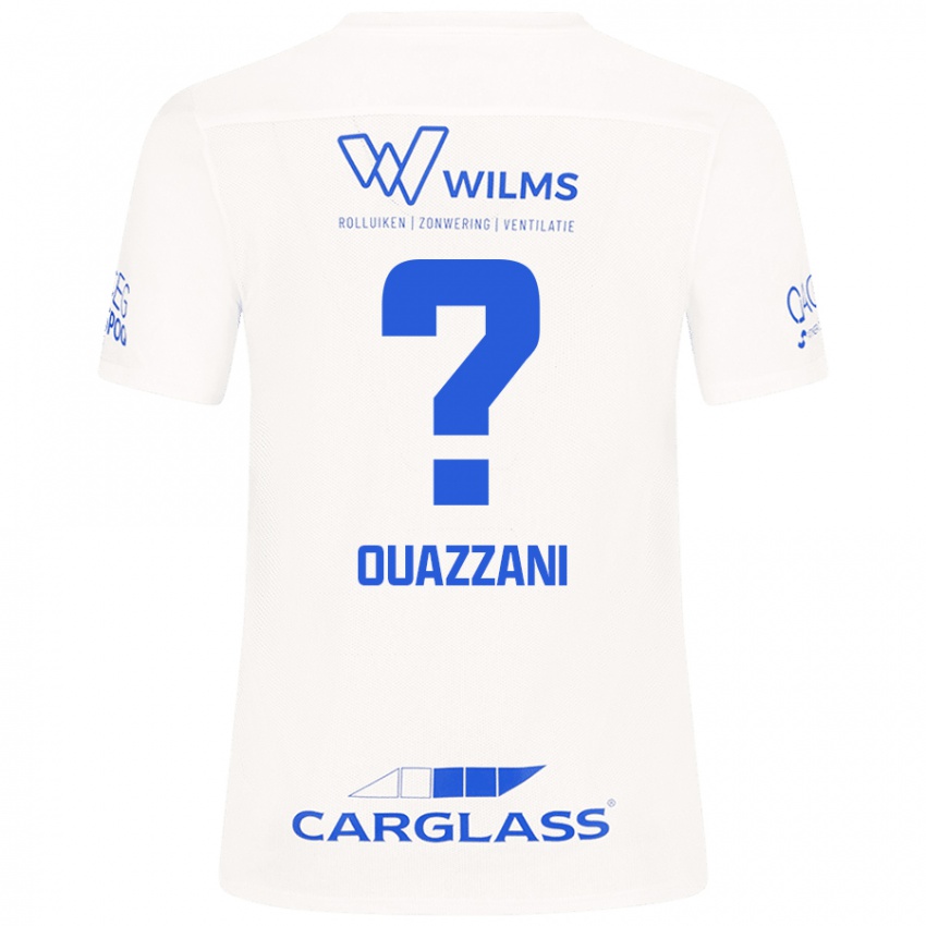 Niño Camiseta Fady Ouazzani #0 Blanco 2ª Equipación 2024/25 La Camisa