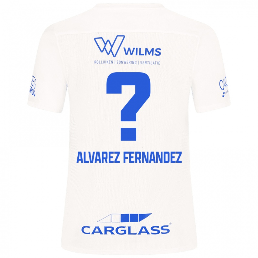 Niño Camiseta Loïc Alvarez Fernandez #0 Blanco 2ª Equipación 2024/25 La Camisa