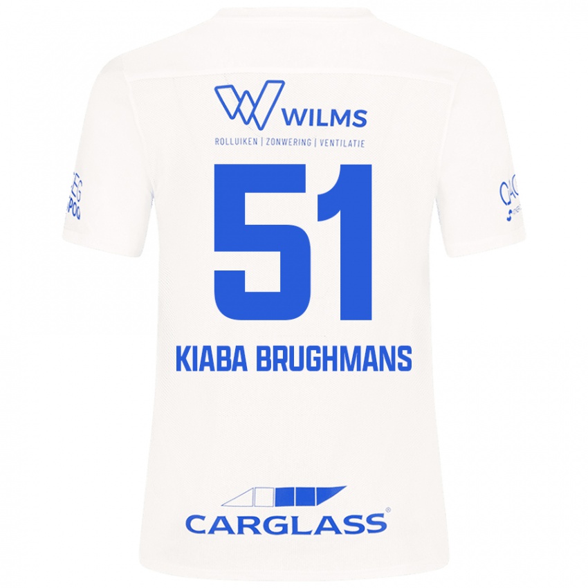 Niño Camiseta Lucca Kiaba Brughmans #51 Blanco 2ª Equipación 2024/25 La Camisa