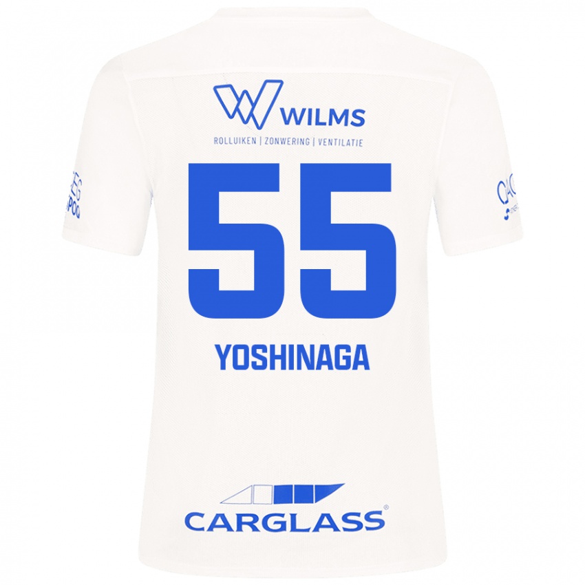 Niño Camiseta Yumeki Yoshinaga #55 Blanco 2ª Equipación 2024/25 La Camisa