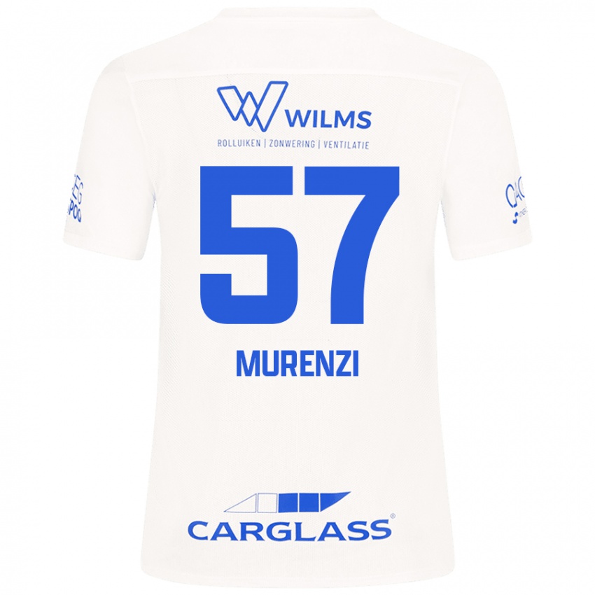 Niño Camiseta Aaron Murenzi #57 Blanco 2ª Equipación 2024/25 La Camisa