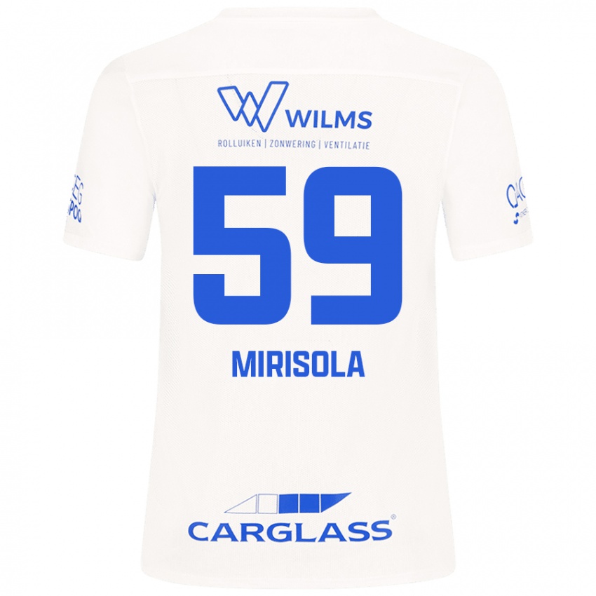 Niño Camiseta Robin Mirisola #59 Blanco 2ª Equipación 2024/25 La Camisa