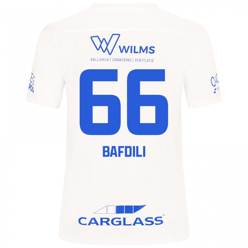 Niño Camiseta Zaïd Bafdili #66 Blanco 2ª Equipación 2024/25 La Camisa