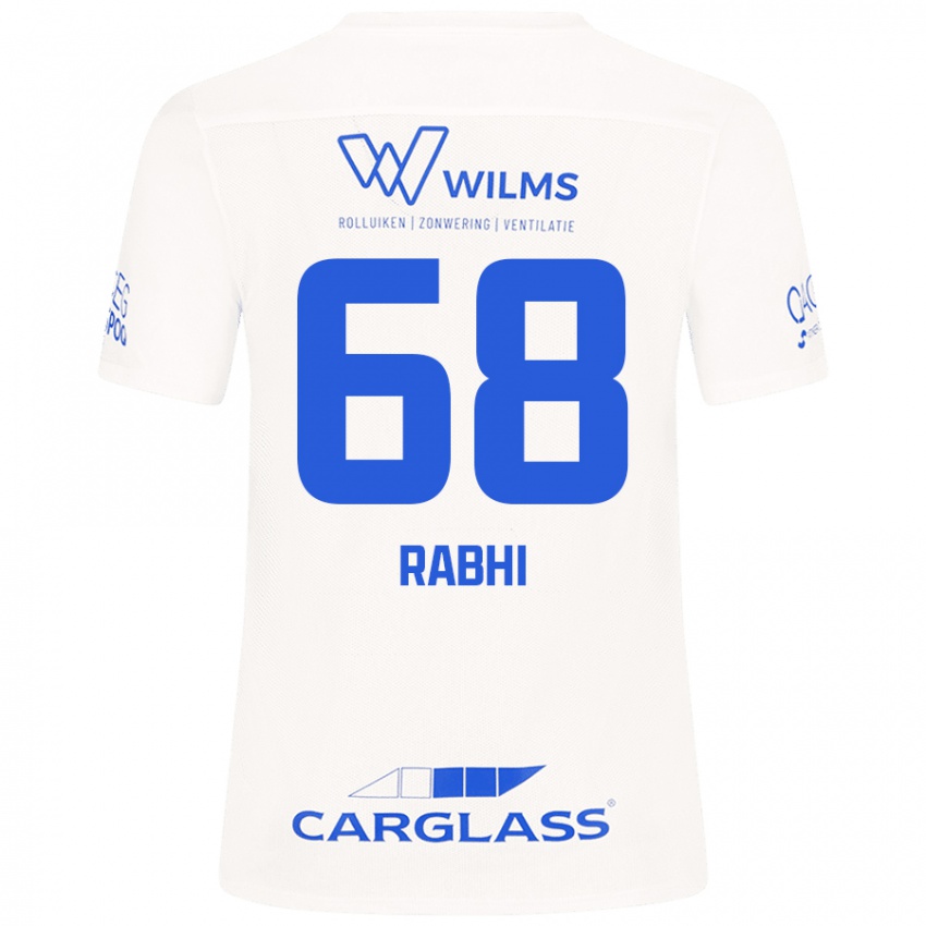 Niño Camiseta Ayman Rabhi #68 Blanco 2ª Equipación 2024/25 La Camisa