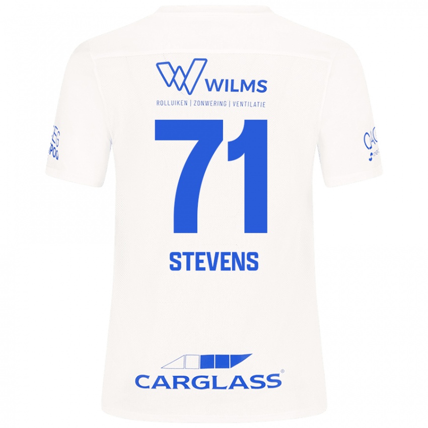 Niño Camiseta Brent Stevens #71 Blanco 2ª Equipación 2024/25 La Camisa