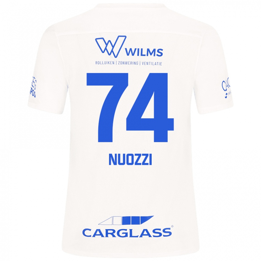 Niño Camiseta Cédric Nuozzi #74 Blanco 2ª Equipación 2024/25 La Camisa