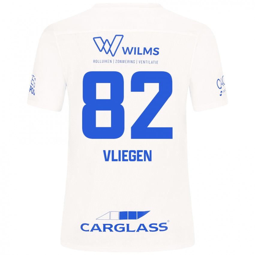 Niño Camiseta Olivier Vliegen #82 Blanco 2ª Equipación 2024/25 La Camisa