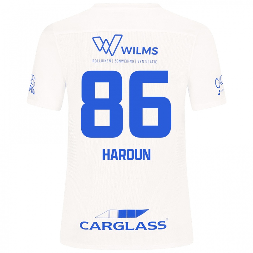 Niño Camiseta Kenan Haroun #86 Blanco 2ª Equipación 2024/25 La Camisa