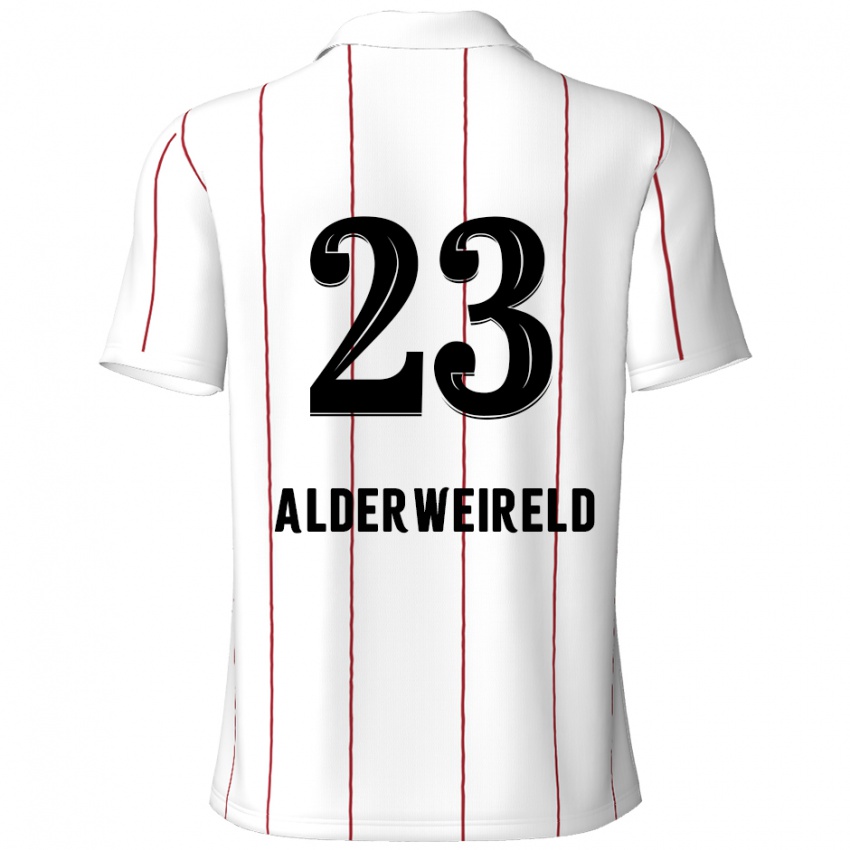 Niño Camiseta Toby Alderweireld #23 Blanco Negro 2ª Equipación 2024/25 La Camisa