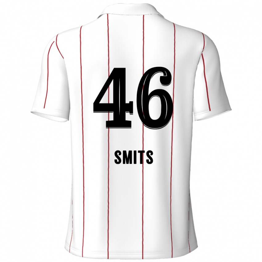 Niño Camiseta Milan Smits #46 Blanco Negro 2ª Equipación 2024/25 La Camisa