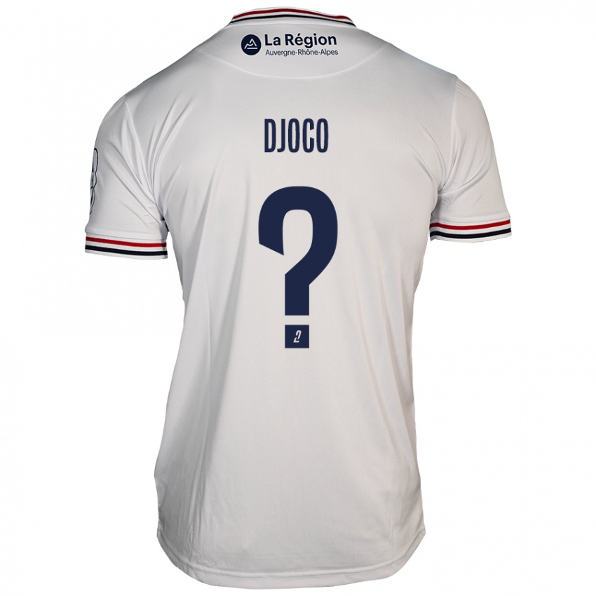 Niño Camiseta Ouparine Djoco #0 Blanco 2ª Equipación 2024/25 La Camisa