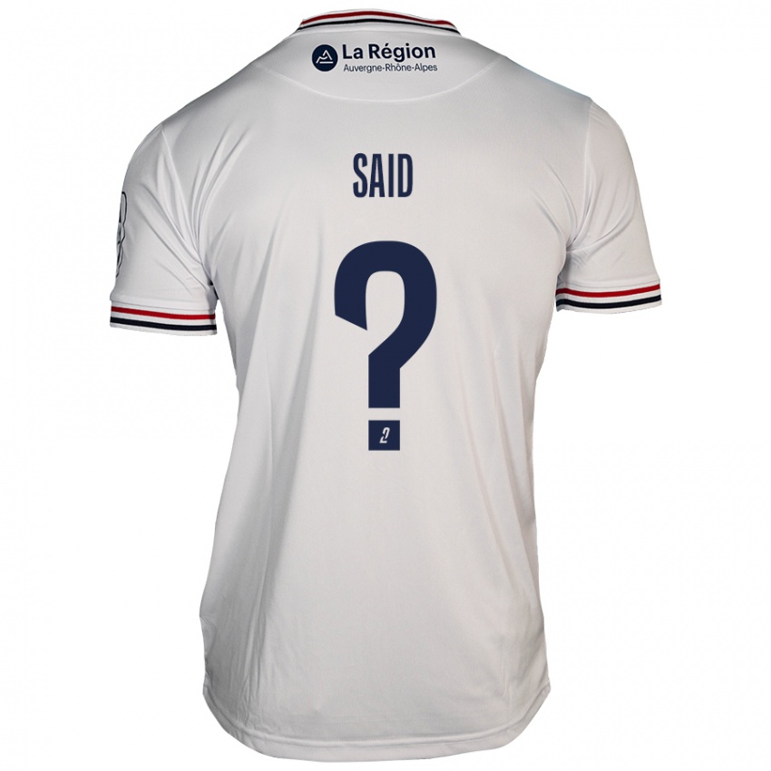 Niño Camiseta Amine Saïd #0 Blanco 2ª Equipación 2024/25 La Camisa