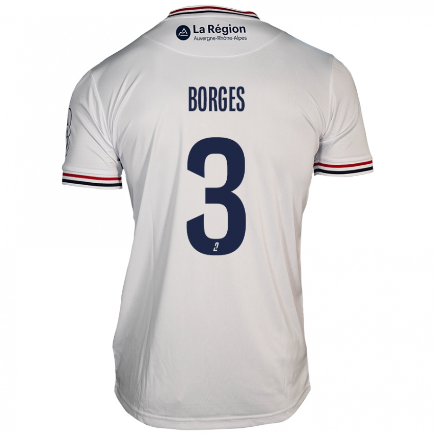 Niño Camiseta Neto Borges #3 Blanco 2ª Equipación 2024/25 La Camisa