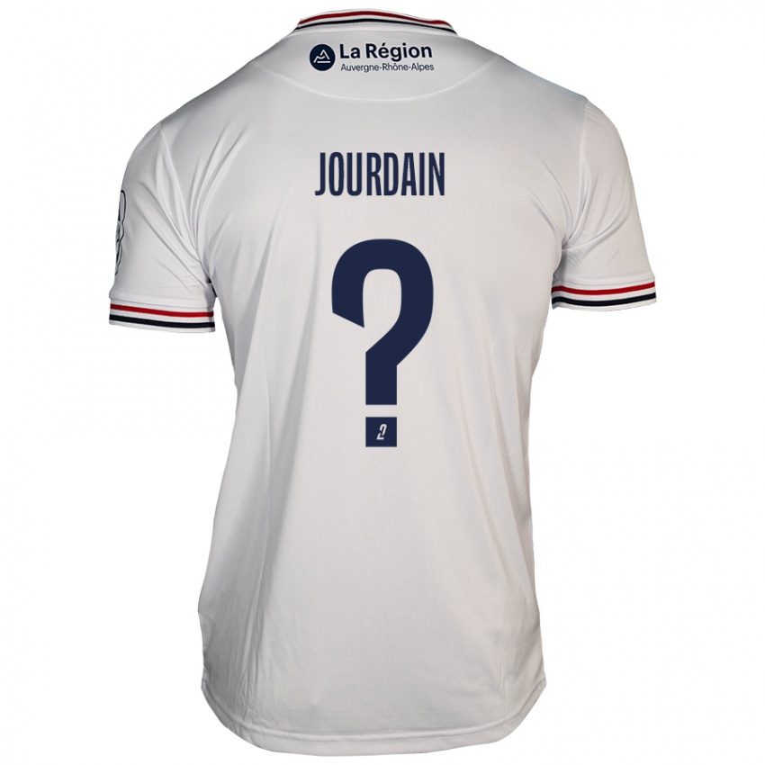 Niño Camiseta Théo Jourdain #0 Blanco 2ª Equipación 2024/25 La Camisa