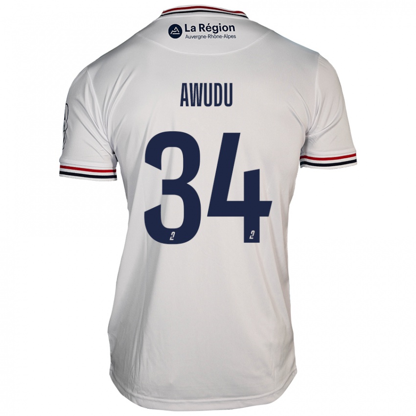 Niño Camiseta Sumaila Awudu #34 Blanco 2ª Equipación 2024/25 La Camisa