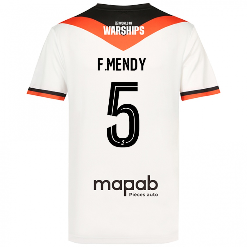 Niño Camiseta Formose Mendy #5 Blanco 2ª Equipación 2024/25 La Camisa