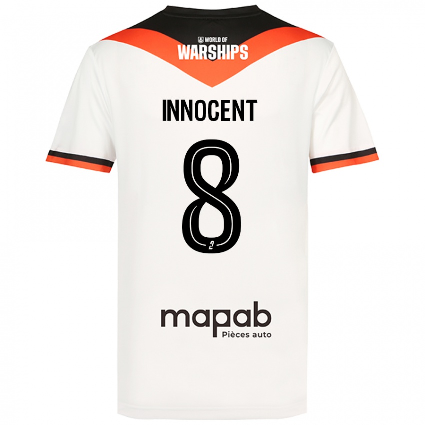 Niño Camiseta Bonke Innocent #8 Blanco 2ª Equipación 2024/25 La Camisa