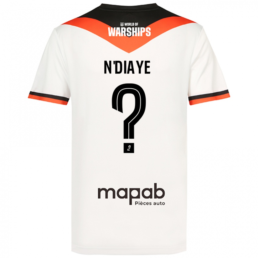 Niño Camiseta Bassirou N'diaye #0 Blanco 2ª Equipación 2024/25 La Camisa