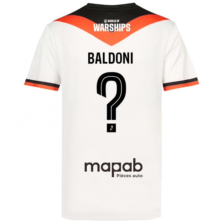 Niño Camiseta Sohan Baldoni #0 Blanco 2ª Equipación 2024/25 La Camisa