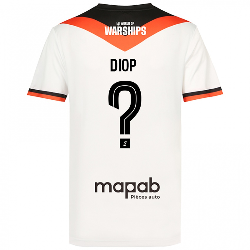 Niño Camiseta Samba Diop #0 Blanco 2ª Equipación 2024/25 La Camisa