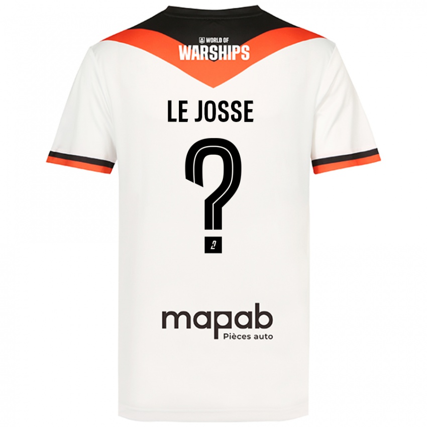 Niño Camiseta Ewen Le Josse #0 Blanco 2ª Equipación 2024/25 La Camisa