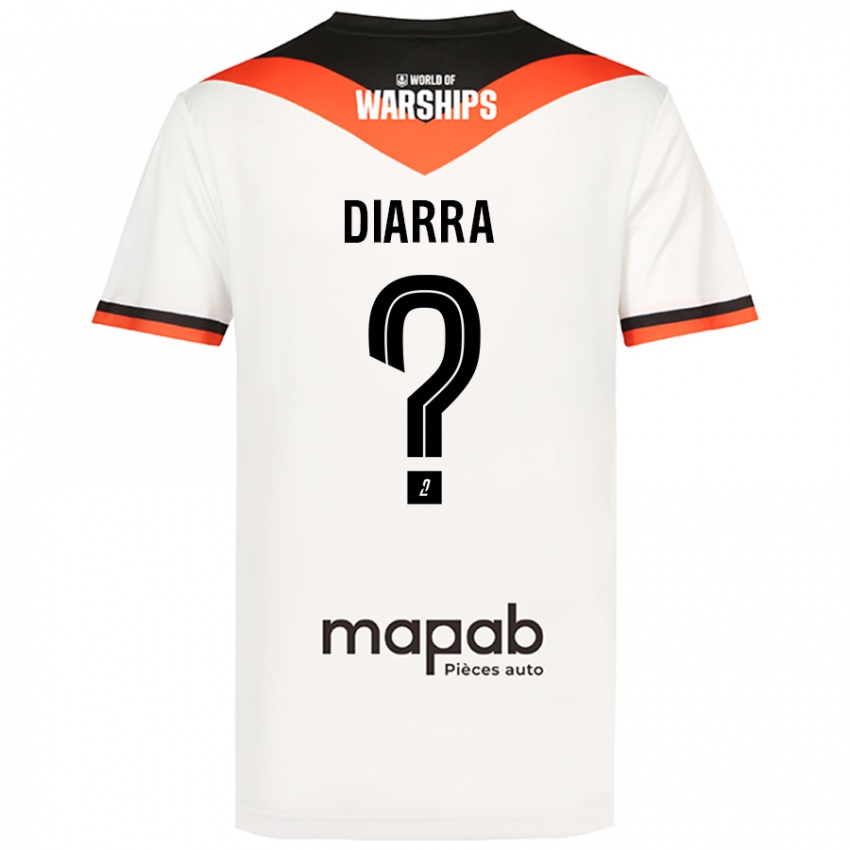 Niño Camiseta Boubakar Diarra #0 Blanco 2ª Equipación 2024/25 La Camisa