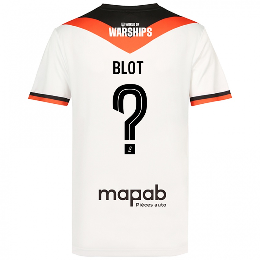 Niño Camiseta Enzo Blot #0 Blanco 2ª Equipación 2024/25 La Camisa