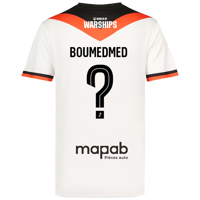 Niño Camiseta Kamil Boumedmed #0 Blanco 2ª Equipación 2024/25 La Camisa