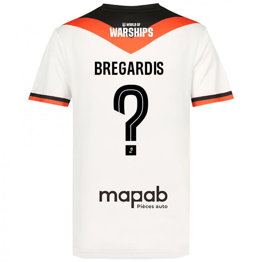 Niño Camiseta Tom Bregardis #0 Blanco 2ª Equipación 2024/25 La Camisa